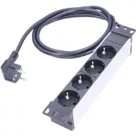   AS Schwabe 18198 Hálózati elosztó Fekete, Ezüst Védőérintkezős 1 db