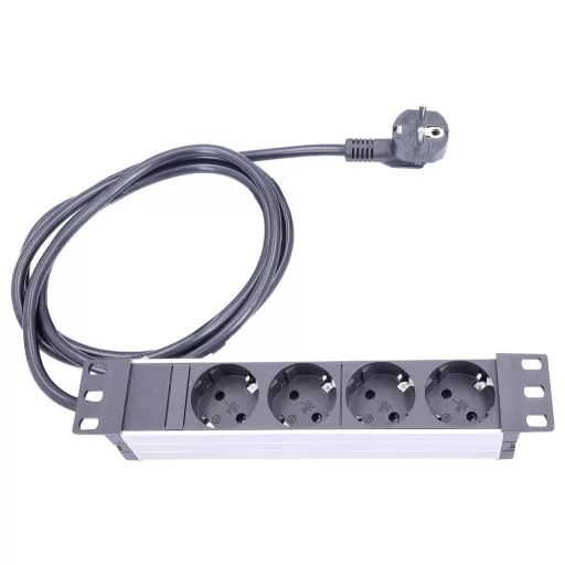 AS Schwabe 18198 Hálózati elosztó Fekete, Ezüst Védőérintkezős 1 db