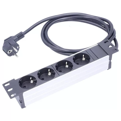 AS Schwabe 18198 Hálózati elosztó Fekete, Ezüst Védőérintkezős 1 db