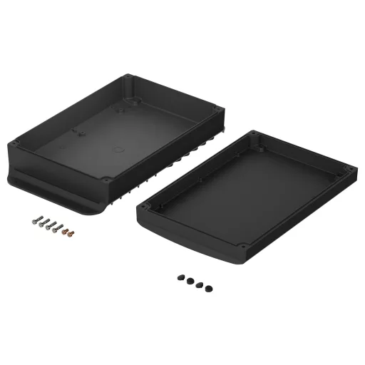 Bopla BoVersa 48148605.HMT3 Ipari ház (H x Sz x Ma) 323 x 185 x 76 mm Alumínium Fekete 1 db