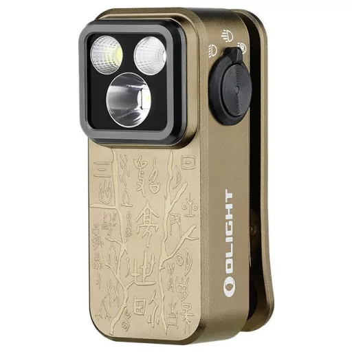OLight Oclip Pro (Ancient Script) Mini zseblámpa Övcsíptetővel 500 lm 53 g