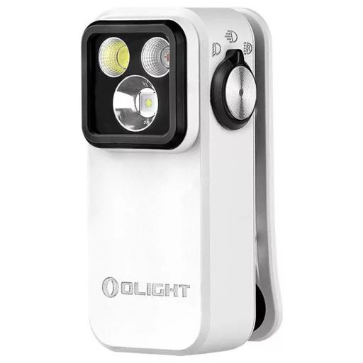 OLight Oclip pro (white) Mini zseblámpa Övcsíptetővel 500 lm 53 g
