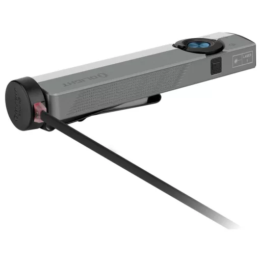 OLight ArkPro Class 1 (Silver Graphite) CW LED Kézilámpa Stroboszkóp üzemmóddal, UV fénnyel Akkuról üzemeltetett 520 lm 115 g