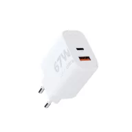  XTORM Ultra Wall USB-s töltőkészülék 67 W 1x USB-C®, 1x USB-A Quick Charge 3.0 Fehér GaN