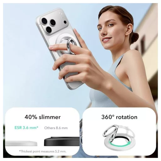 ESR HaloLock Phone Grip Stand 360 Mobil állvány Fehér