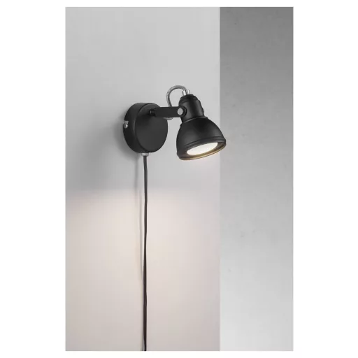 Nordlux Aslak 45721003 Fali lámpa GU10 Fekete