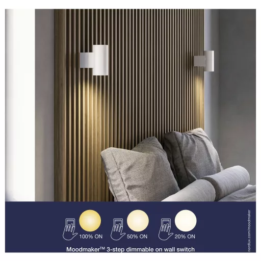 Nordlux Curtiz 2110551001 Fali lámpa EEK: F (A - G) LED Fehér