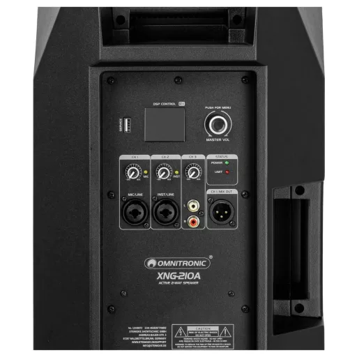 Omnitronic XNG-210A Aktív PA hangfal 10 coll 250 W 1 db