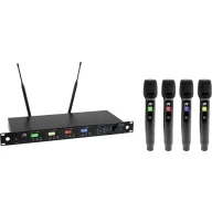 Vezeték nélküli mikrofon készlet Omnitronic UHF-604