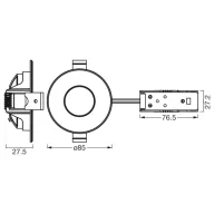   OSRAM HOMELIGHTING 4099854595530 Mennyezeti fényszóró, LED-es mennyezeti fényszóró Fehér