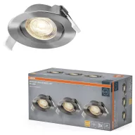  OSRAM HOMELIGHTING 4099854595554 Mennyezeti fényszóró, LED-es mennyezeti fényszóró Selyem-nikkel