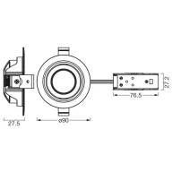   OSRAM HOMELIGHTING 4099854595707 Mennyezeti fényszóró, LED-es mennyezeti fényszóró Bronz-zöld