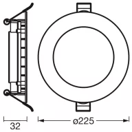   OSRAM HOMELIGHTING 4058075853850 Mennyezeti fényszóró, LED-es mennyezeti fényszóró Fehér