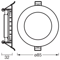   OSRAM HOMELIGHTING 4058075853874 Mennyezeti fényszóró, LED-es mennyezeti fényszóró Fehér