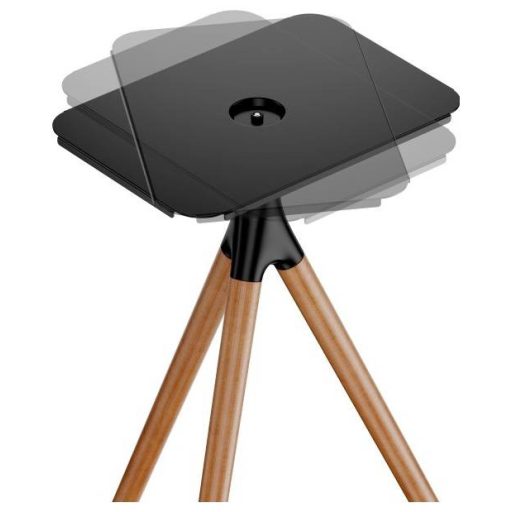 Reflecta Projector Stand Elegant BW schwarz / Walnuss Padlóállvány Dönthető, Csuklóval mozgatható, Forgatható