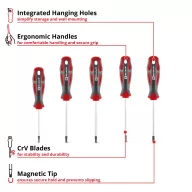   Einhell Univerzális, Műhely Csavarhúzó készlet Méret (csavarhúzó) T 10, T 15, T 20, T 25, T 30 1 db