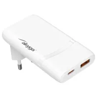Akyga USB-s töltőkészülék 65 W USB-C®, USB-A Fehér