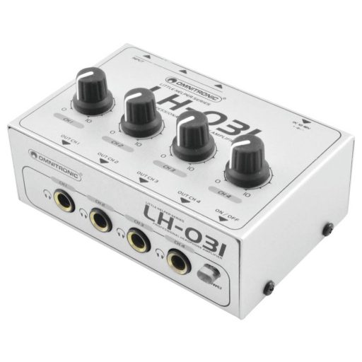Omnitronic LH-031 Fejhallgató erősítő Ezüst