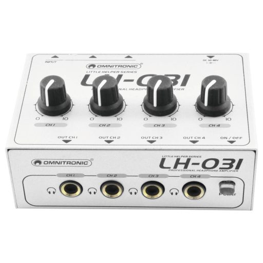 Omnitronic LH-031 Fejhallgató erősítő Ezüst