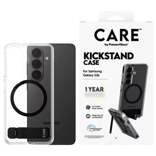 PanzerGlass Hátlap Samsung Galaxy S26 Átlátszó Induktív töltés, Álló funkció CR24194