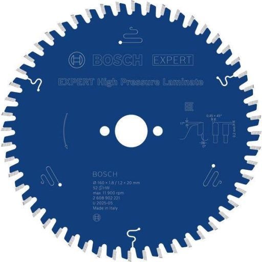 Bosch Accessories 2608902221 2608902221 Körfűrészlap Fogak száma (collonként): 52 1 db