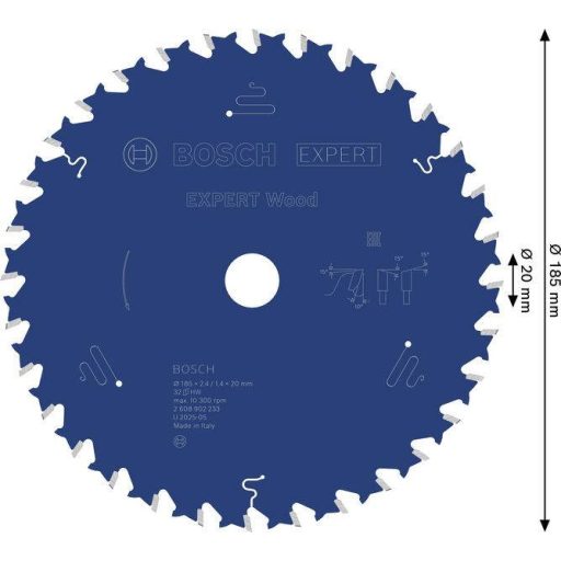 Bosch Accessories 2608902233 2608902233 Körfűrészlap Fogak száma (collonként): 32 1 db