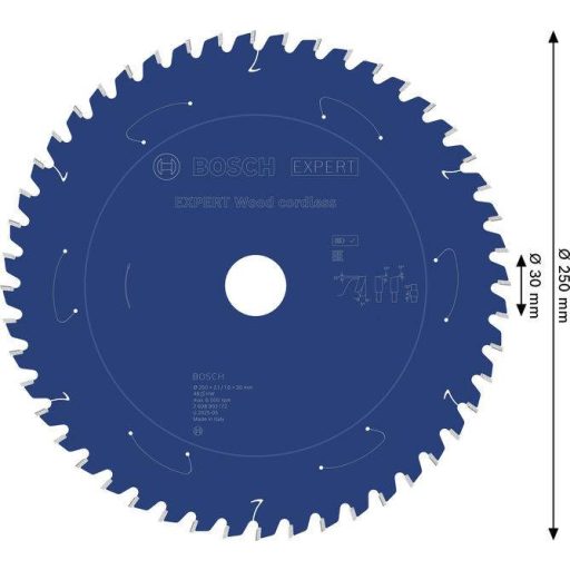 Bosch Accessories 2608902172 2608902172 Körfűrészlap Fogak száma (collonként): 48 1 db