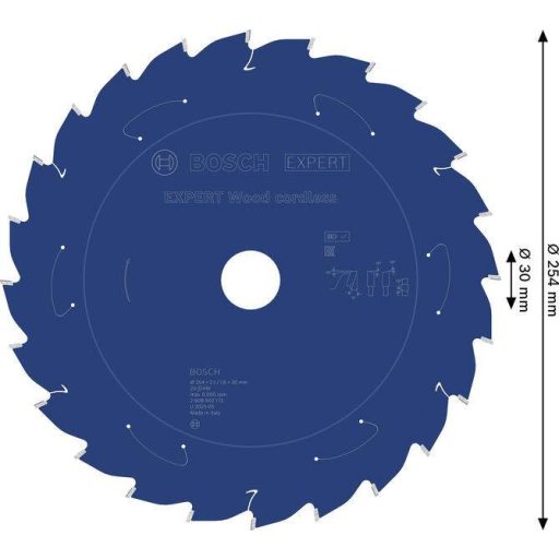 Bosch Accessories 2608902173 2608902173 Körfűrészlap Fogak száma (collonként): 24 1 db