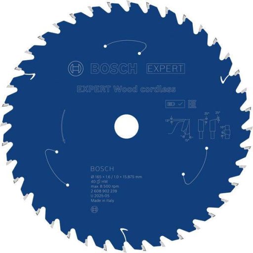 Bosch Accessories 2608902239 2608902239 Körfűrészlap Fogak száma (collonként): 40 1 db