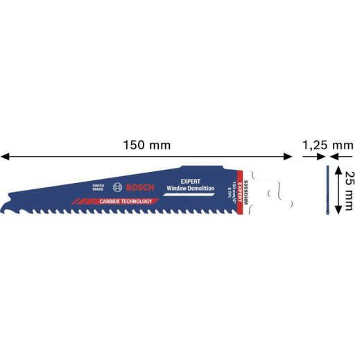 Bosch Accessories 2608902329 EXPERT Ablakbontás S959DHM Szablyafűrészlap, 10 darabos készlet 10 db