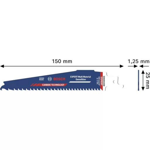 Bosch Accessories 2608902340 EXPERT Multi Material Demolition S969XHM szablyafűrészlap, 10 darabos készlet 10 db