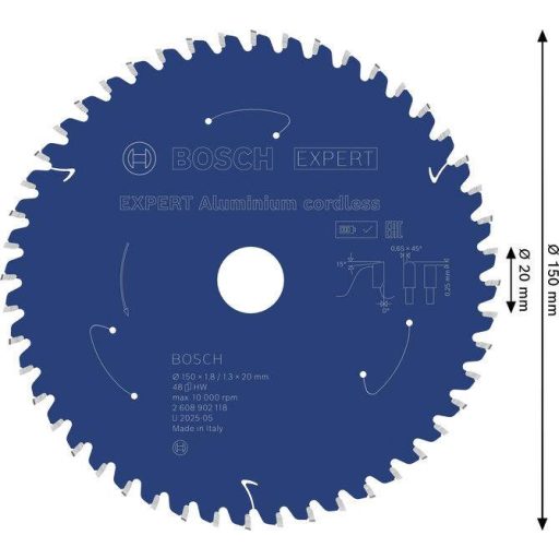 Bosch Accessories 2608902118 2608902118 Körfűrészlap Fogak száma (collonként): 48 1 db
