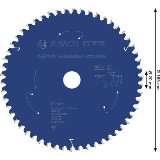 Bosch Accessories 2608902120 2608902120 Körfűrészlap Fogak száma (collonként): 54 1 db