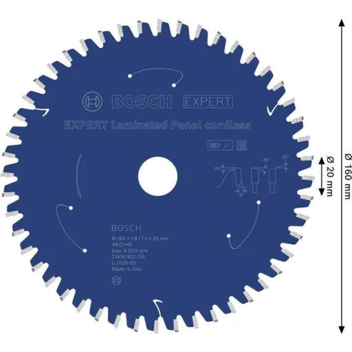 Bosch Accessories 2608902126 2608902126 Körfűrészlap Fogak száma (collonként): 48 1 db