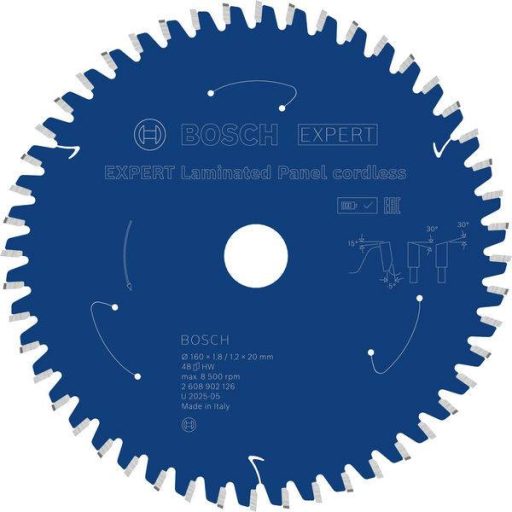 Bosch Accessories 2608902126 2608902126 Körfűrészlap Fogak száma (collonként): 48 1 db