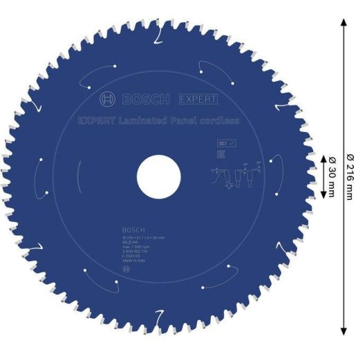 Bosch Accessories 2608902130 2608902130 Körfűrészlap Fogak száma (collonként): 66 1 db