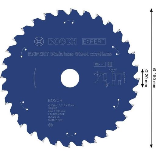 Bosch Accessories 2608902134 2608902134 Körfűrészlap Fogak száma (collonként): 32 1 db