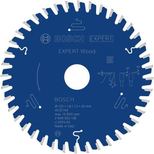 Bosch Accessories 2608902136 2608902136 Körfűrészlap Fogak száma (collonként): 40 1 db