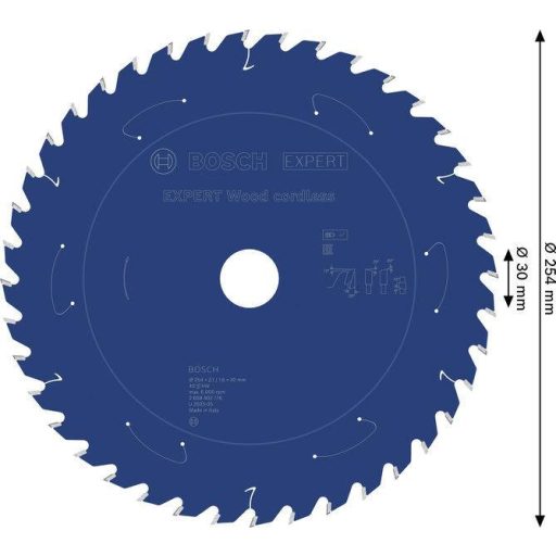 Bosch Accessories 2608902176 2608902176 Körfűrészlap Fogak száma (collonként): 40 1 db