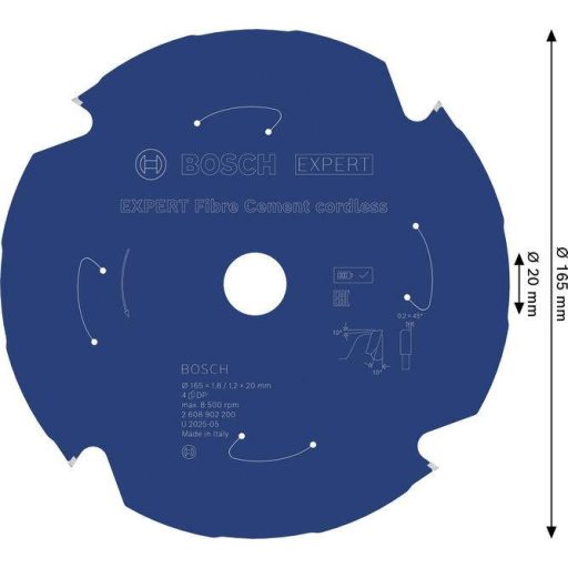Bosch Accessories 2608902200 2608902200 Körfűrészlap Fogak száma (collonként): 4 1 db