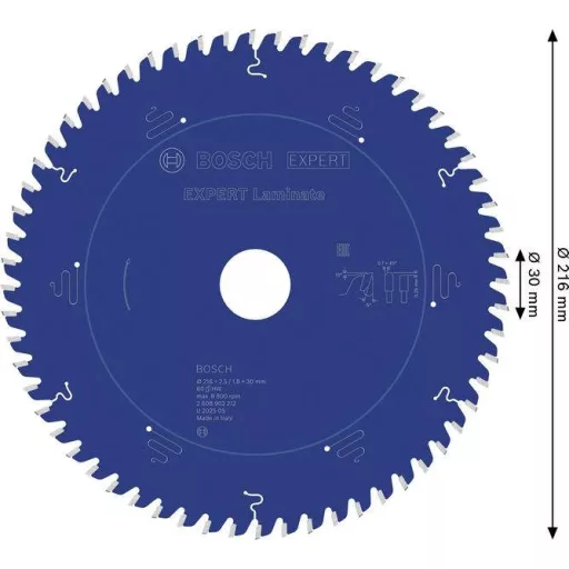 Bosch Accessories 2608902212 2608902212 Körfűrészlap Fogak száma (collonként): 60 1 db