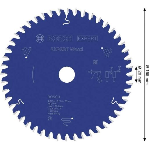 Bosch Accessories 2608902218 2608902218 Körfűrészlap Fogak száma (collonként): 48 1 db