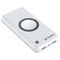   Varta 57909 Powerbank 20.000 mAh Pass-Through Charging, Quick Charge 3.0, Power Delivery, Qi Wireless Charging LiPo Fehér állapotjelző