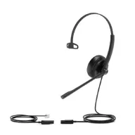   Yealink YHS34 Mono On Ear headset Vezetékes Mono Fekete Noise Cancelling, mikrofon zajelnyomás Headset, Hallásvédő funkció, Mono, Homlokpánt Telefon