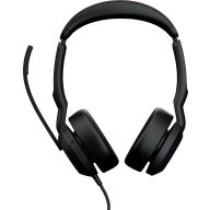   Jabra Evolve2 50 UC Stereo USB-A On Ear headset Vezetékes Fekete Telefon