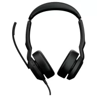   Jabra Evolve2 50 UC Stereo USB-A On Ear headset Vezetékes Fekete Telefon