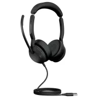   Jabra Evolve2 50 UC Stereo USB-A On Ear headset Vezetékes Fekete Telefon