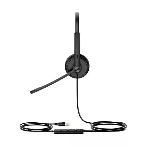 Yealink UH34 SE Lite Dual Teams On Ear headset Vezetékes Duo Fekete Headset Telefon