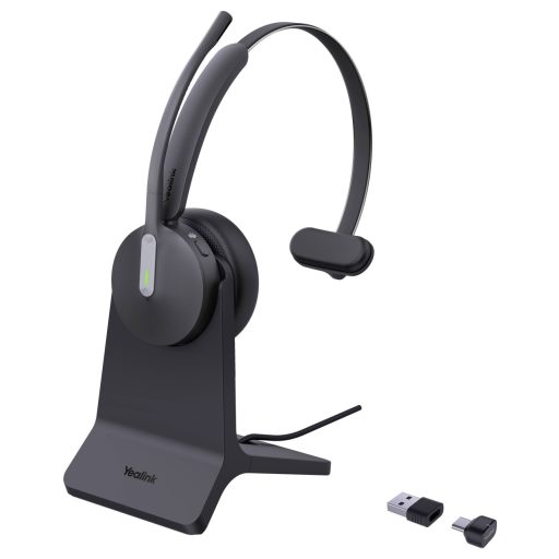 Yealink BH70 Mono Teams inkl. La On Ear headset Bluetooth® Fekete Telefon
