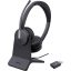 Yealink WH64 Hybrid Dual Teams i On Ear headset DECT, Bluetooth® Fekete Telefon